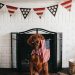 pup with flag